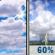 Monday: Showers and thunderstorms likely after noon. Partly sunny. High near 91, with temperatures falling to around 84 in the afternoon. West wind 0 to 10 mph. Chance of precipitation is 60%. New rainfall amounts between a tenth and quarter of an inch possible. Monday: Partly Sunny then Showers And Thunderstorms Likely