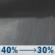 Tonight: A chance of rain showers between 7pm and 2am. Mostly cloudy, with a low around 44. Southwest wind around 5 mph. Chance of precipitation is 40%. New rainfall amounts less than a tenth of an inch possible. Tonight: Chance Rain Showers