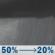 Tonight: A chance of rain showers before 1am. Mostly cloudy, with a low around 50. Northeast wind 10 to 15 mph. Chance of precipitation is 50%. New rainfall amounts between a tenth and quarter of an inch possible. Tonight: Chance Rain Showers